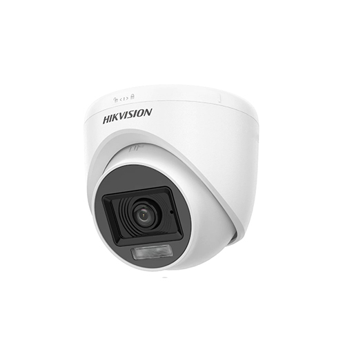 Hikvision 2MP Dual Smart Light AI Dome Camera - Metal, White Color | Weather-Proof, CCD Sensor, Remote Control, Perfect for Hotels and Restaurants