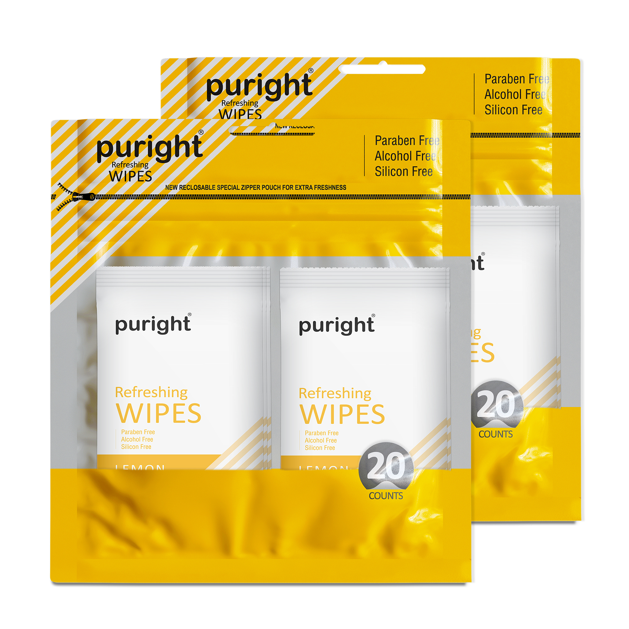 Facial Refreshing Wet Wipes - Non Woven Fabric, Standard Size, White | Soft Alcohol-free, Ideal For Hands & Face, Suitable For All Skin Types