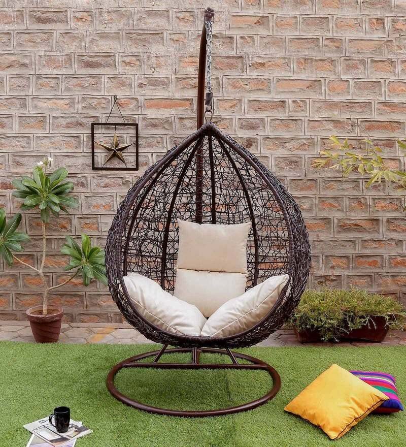Outdoor Cane Swing Chair - Assembly: No Assembly Required