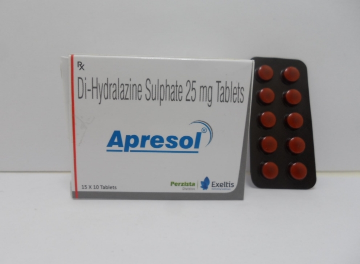 Apresol 25 Mg Ingredients: Hydrated Di Hydrazine Sulphate