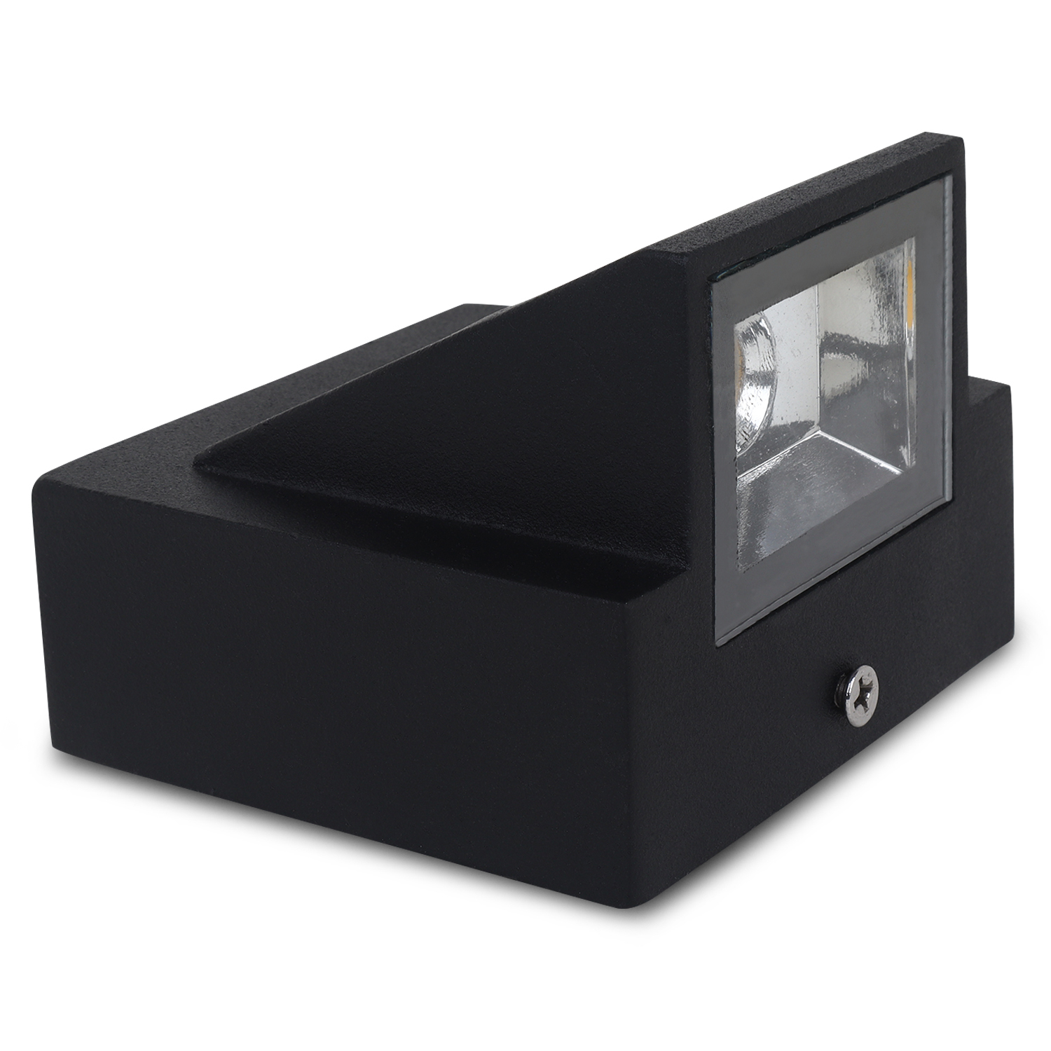 Wall Light - Metal, 7x5x7 Cm, Black | Waterproof, Led Light Source, Indoor & Outdoor Illumination, Powder Coated Finish, 240v