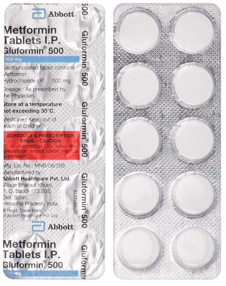 Gluformin 500 Mg Ingredients: Metformin