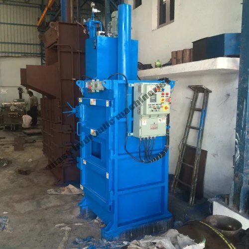 Blue Drum Crusher Baling Machine