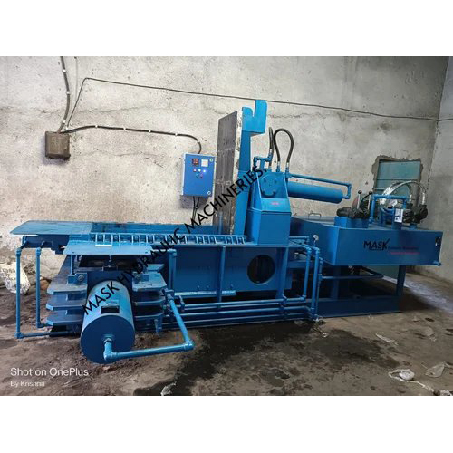 Blue Scrap Baling Machine