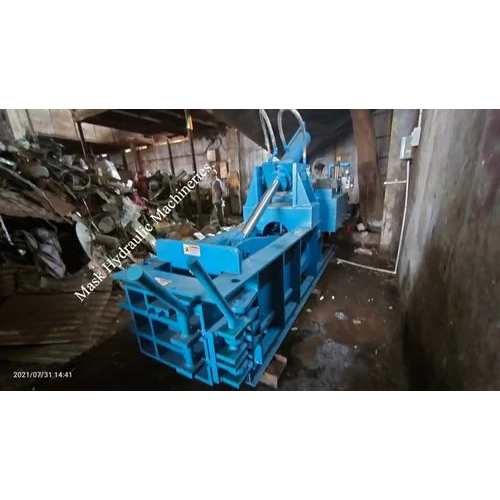Blue Scrap Metal Baling Machine For Sale