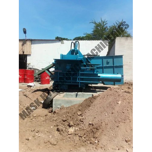 Blue Scrap Press Machine