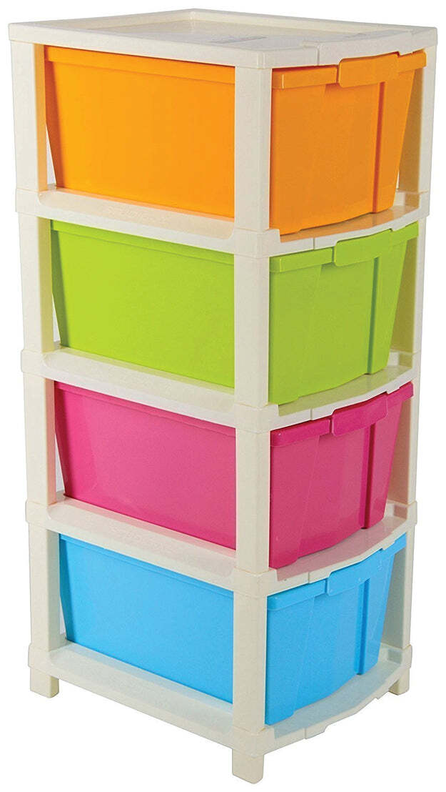 Multipurpose Modular Drawer Organizer Storage Box 4 Layers