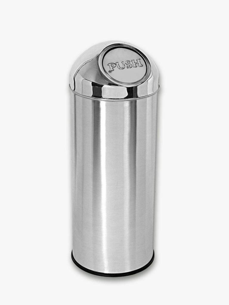 Dustbin Stainless Steel - Color: Silver