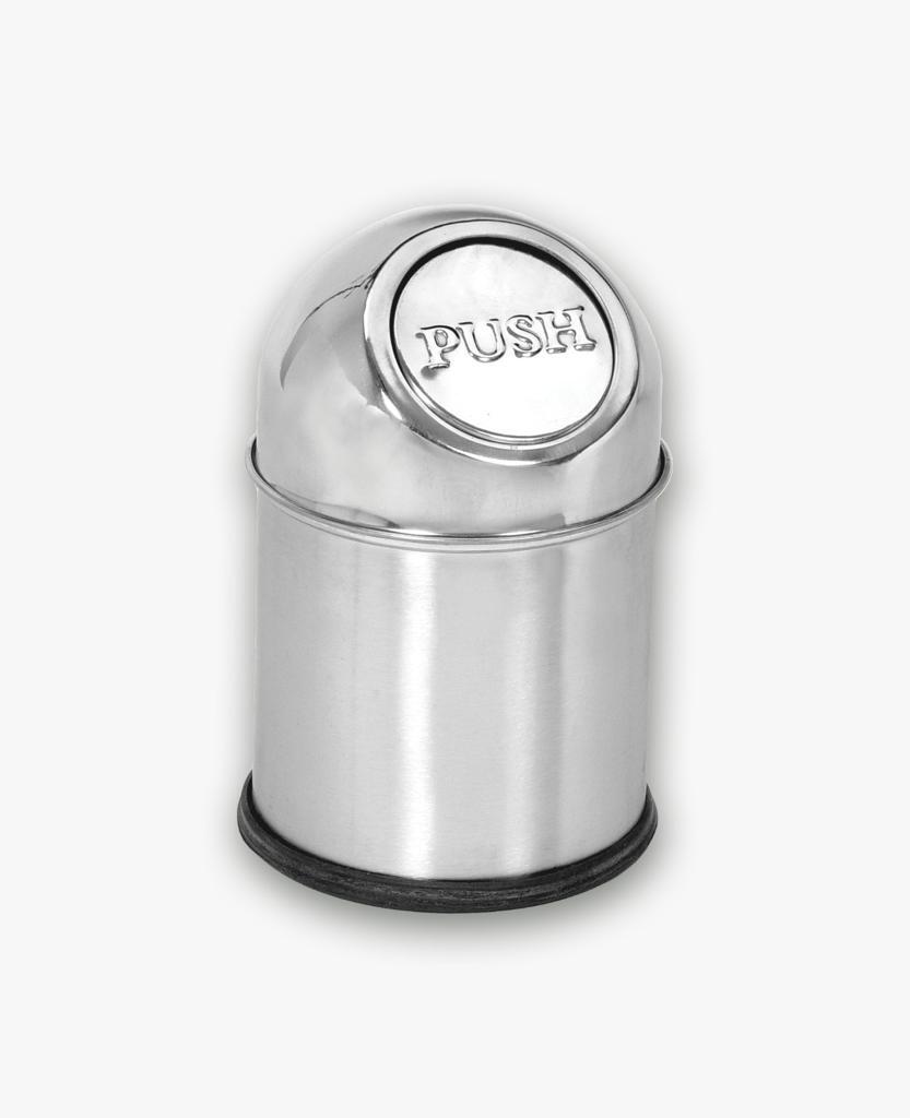 Dustbin Stainless Steel - Color: Silver