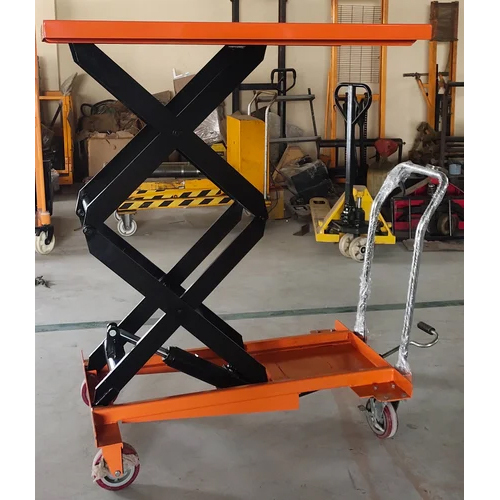 Manual Mobile Scissor Lift Table Load Capacity: 0.3-0.5 Tonne