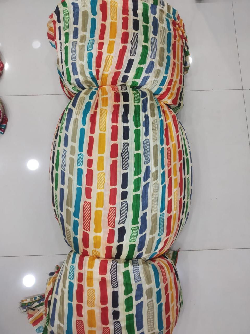 Fancy Chinon Dupatta - 2.25m X 1m, Multicolor Soft Fabric, Multi Embroidery | Versatile Drape For Ethnic & Western Wear, Perfect Gift For All Occasions