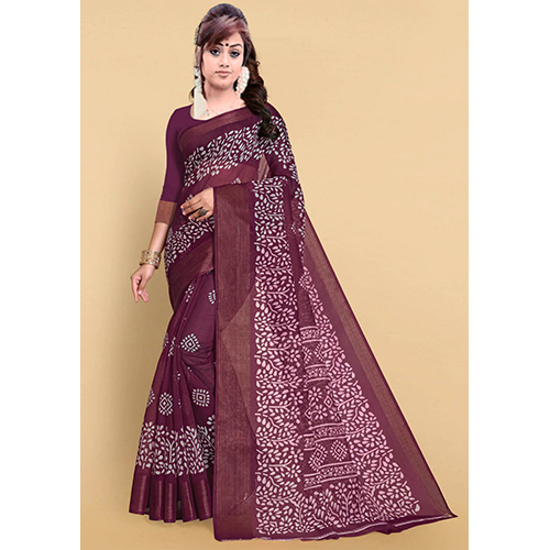 Different Available Designer Pure Cotton Rani Saree