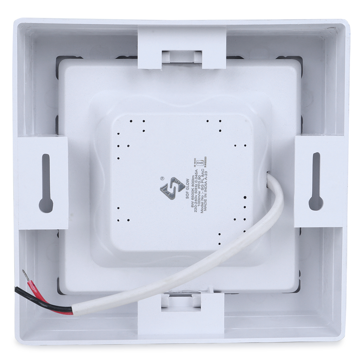 8w Led Surface Panel Sq Cw - Aluminium, Round, Cool White Light, 220-240v, 50hz, Input Power 8w, Rated Lumens >900 Lm | Ideal For Home, Office, Shop Usage