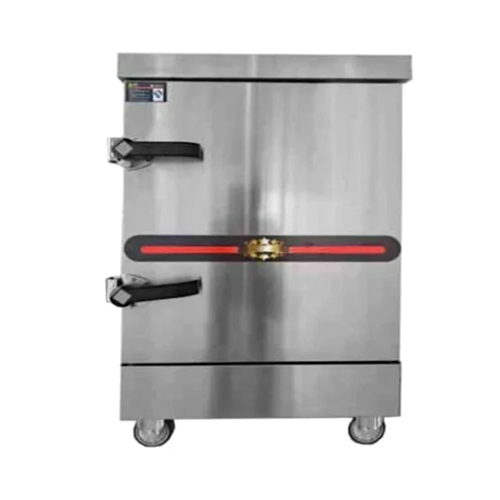 4 Tray Rice Cooking Machine - Color: Silver