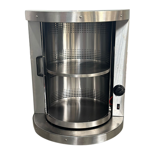 Table Top Plate Warmer - Stainless Steel, Round Design, Silver Color | Ideal for Restaurants, Hotels, Canteens, & Hospitals with 1-Year Warranty