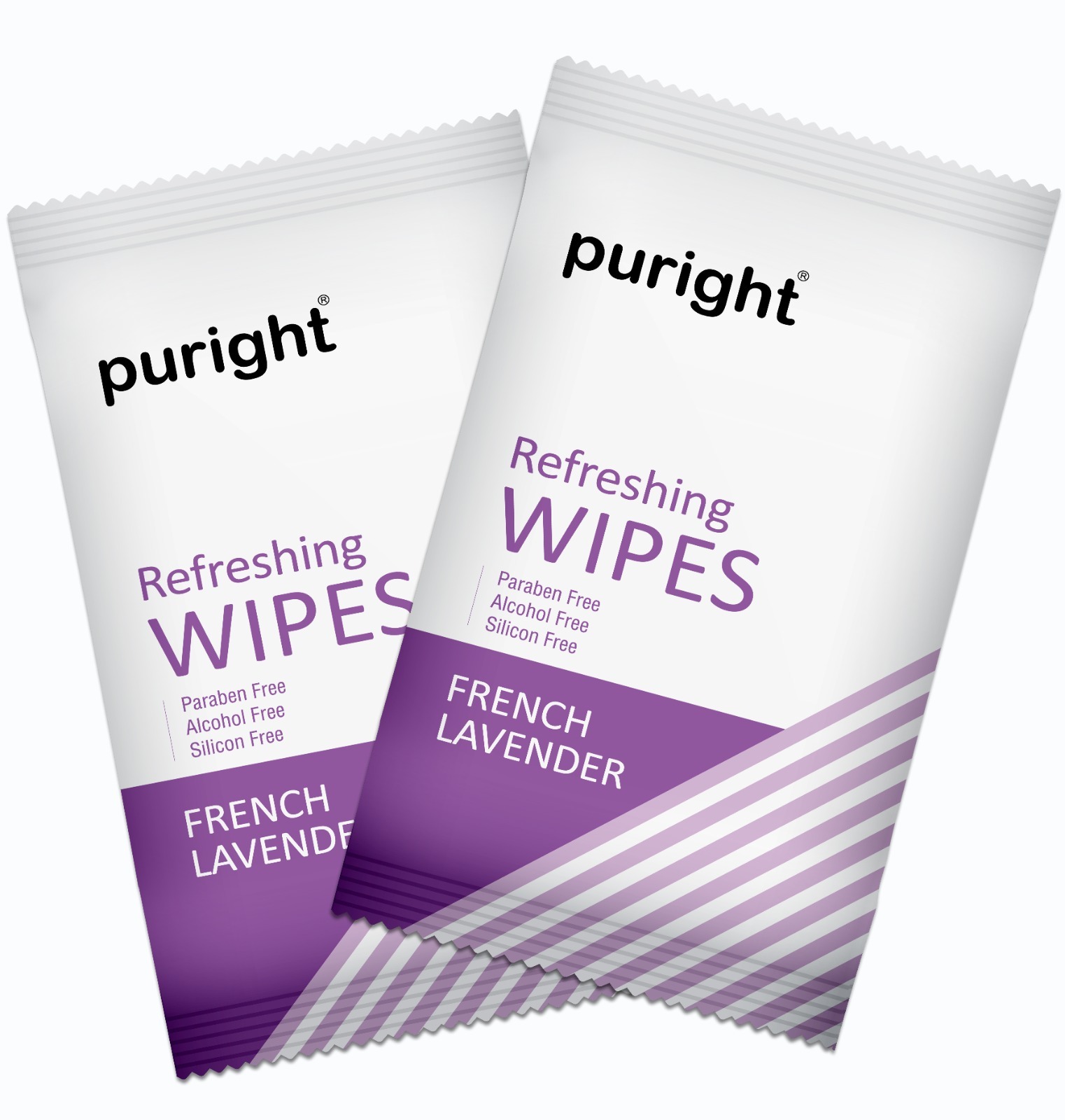 Lavender Wet Wipes - Non Woven Fabric 15 X 20 Cm White | Natural Biodegradable Antibacterial For Refreshing And Deep Cleansing