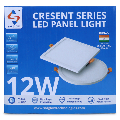 12w Led Panel Light Rd Cw By Sof Glow Technologies Private Limited