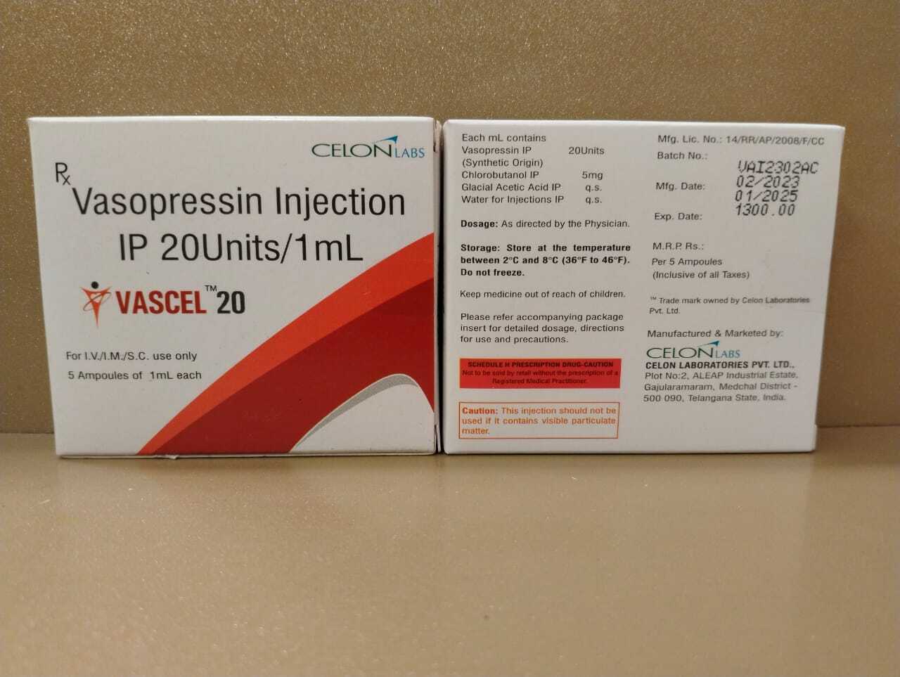 Vasopressin Injection By Shom Health Care