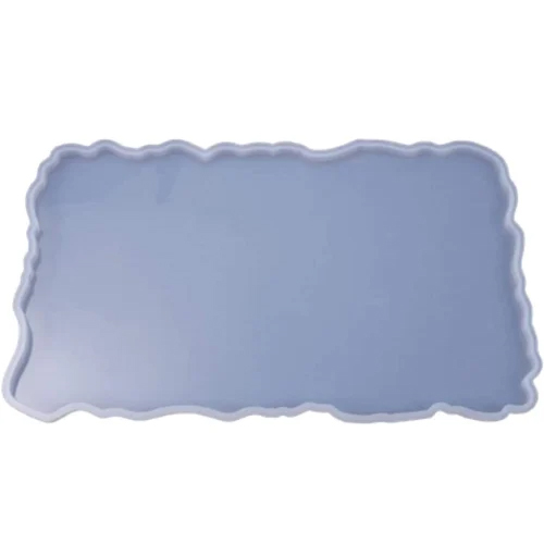 Blue 12X16 Inch Silicon Tray Mold For Resin Art