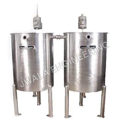 Standardization Tank - Stainless Steel Cylindrical with Conical Bottom, Propeller Mixing Stirrer, Inlet/Outlet Connections, Thorough Mixing