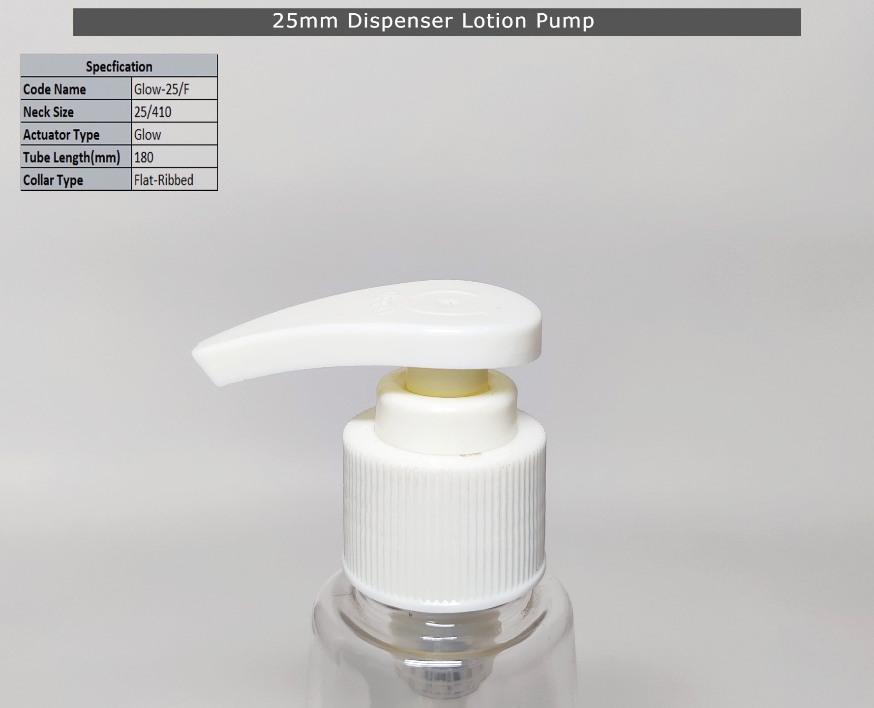 Dispenser Lotion Pump - Plastic, 20/24/25/28mm Size, Black & White Colors | Versatile Pump Sprayer For Lotions, Creams & Serums