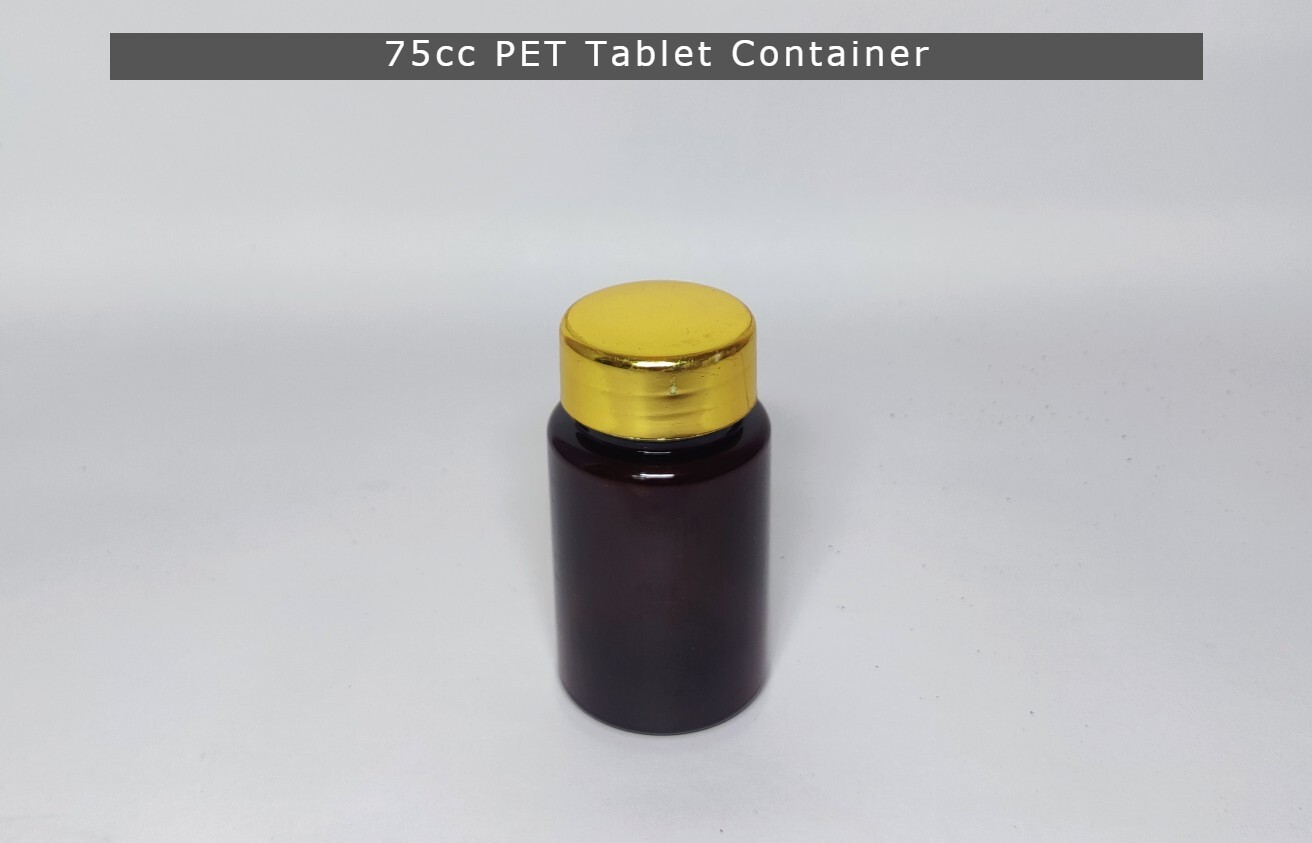 Pharmaceutical Pet Capsule Container - Plastic, 45cc To 500cc, Amber, White, Transparent, Black, Green - Round Shape, Screw Cap, Crc, Fliptop Cap