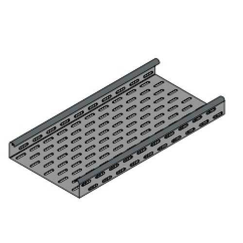 Perforated Cable Tray - Galvanized Steel, 1000x150x50 mm, Gray, Standard Thickness 1.5 mm, Surface Finish: Galvanized, 12 Months Warranty