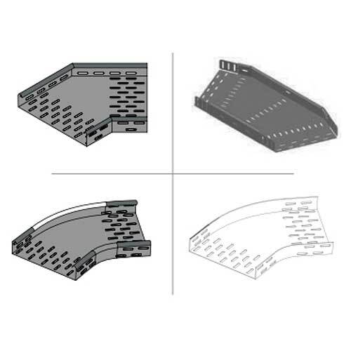 Bend 45 Degree - Steel Material, Powder Coated Finish | Perforated Through Design, Versatile Application for Structural Support
