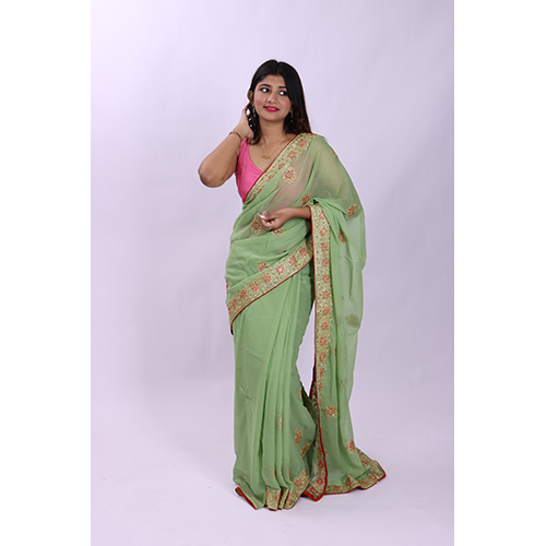 Casual Light Green Designer Saree