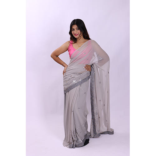 Casual Grey Fancy Saree