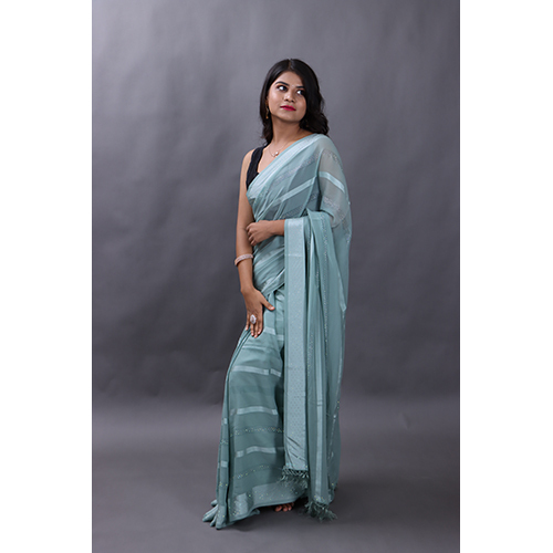 Casual Blue Shade Fancy Saree