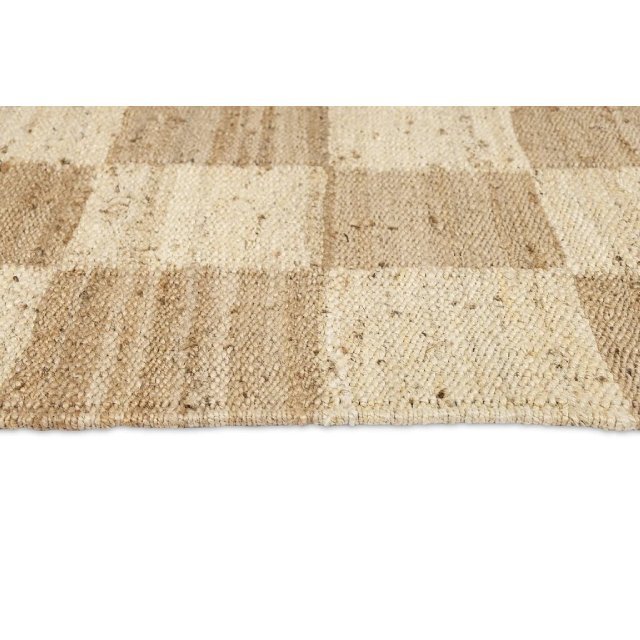 Almer Jute Rugs - Custom Rectangular Soft Brown Solid Color | Anti-slip, Stain Resistant, Modern Design