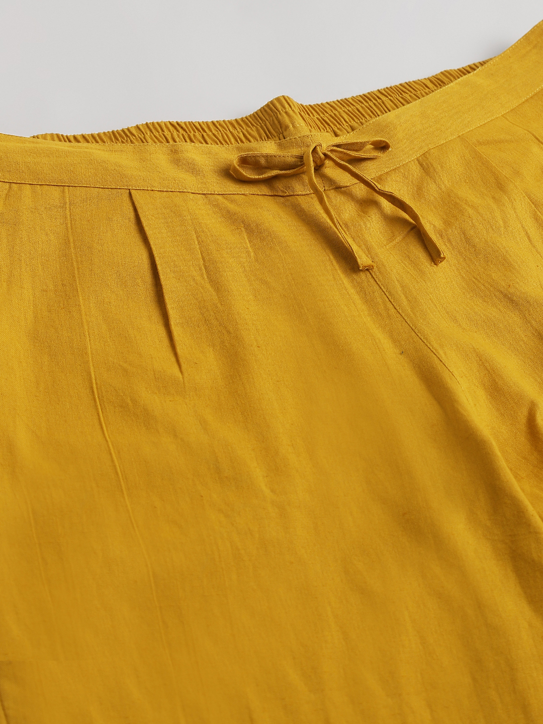 Women Cotton Rayon Pants - Size 3xl-5xl Comfortable Yellow Color Plus Size Quick Dry Washable Waterproof Straight Fit Single Pocket