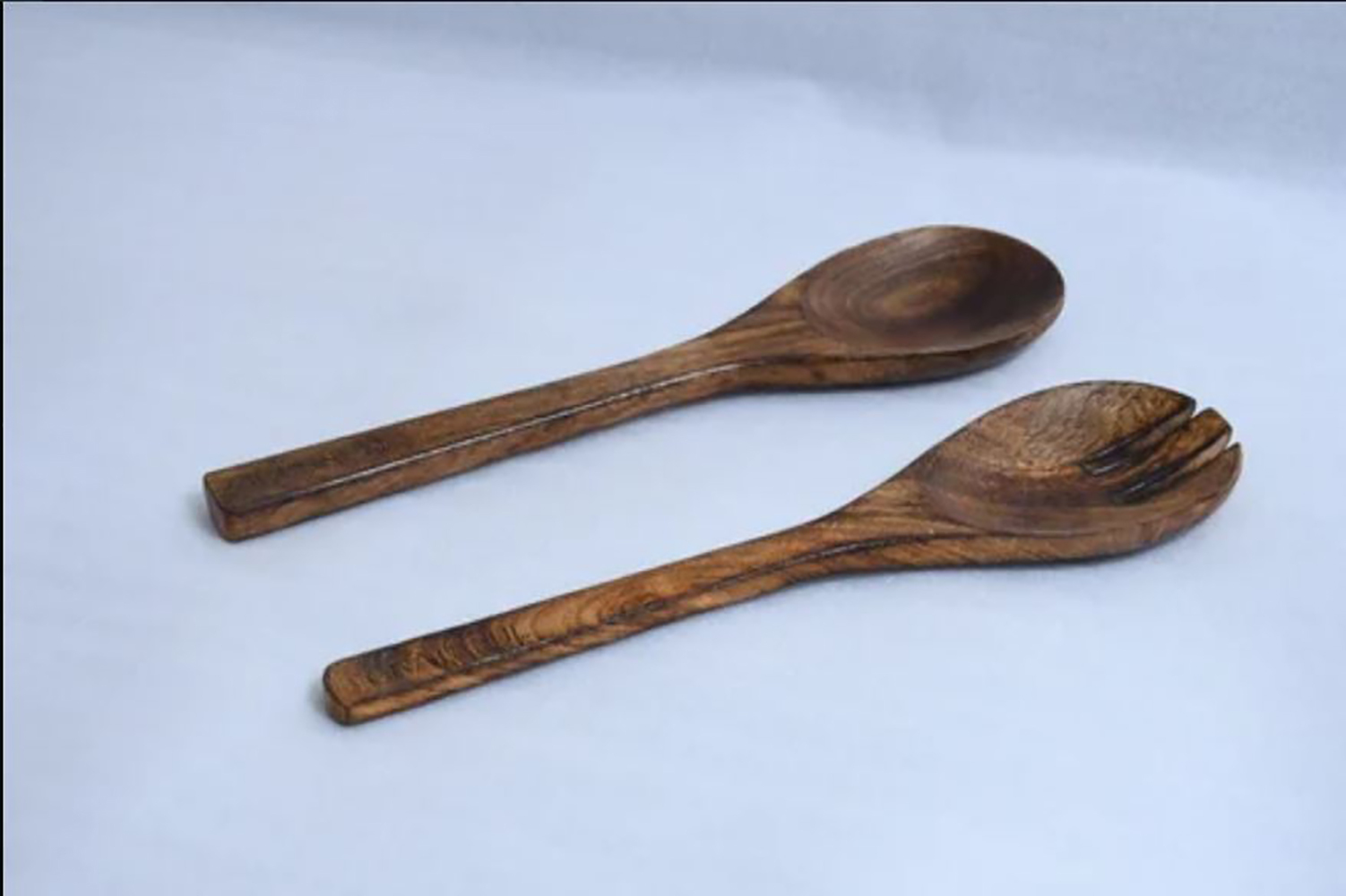 Wooden Serving Spoon 11 - Solid Wood, 12 Inch Length, Natural Finish | Gentle Touch On Cookware, Versatile For Serving And Portioning Food