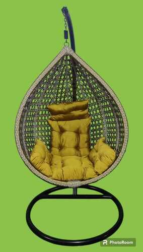 Garden Swing Chair - Durable Iron Frame, 39 Inch Width | All Weather Support, Indoor & Outdoor Usage, Luxury Comfort, Easy to Clean, Eco-Friendly