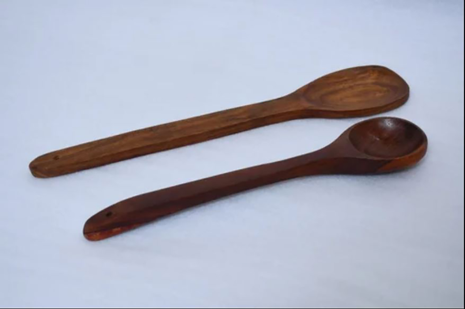 Wooden Serving Spoon 20 - Natural Wood Material, 12 Inches Long, Classic Brown Finish | Versatile Kitchen Utensil, Gentle On Cookware, Elegant Design