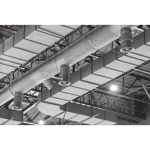 Air Conditioning Duct - Aluminum Material, 100 mm Diameter, Round Shape | Portable Installation, Industrial Humidification Function
