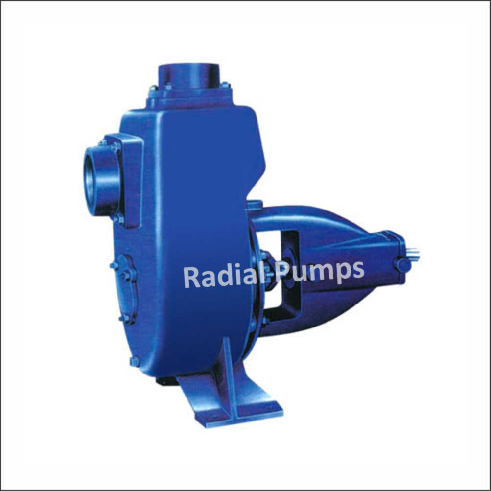 Self Priming Non Clog Pump - 32 Mm To 80 Mm Size, High Pressure, Electric Power Source, Horizontal Shaft Orientation, 1 Year Warranty