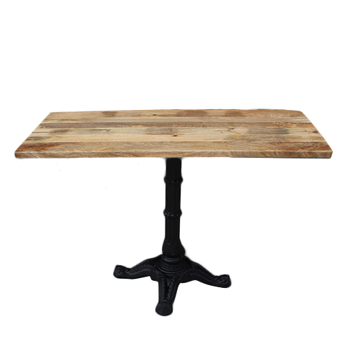 Eco-Friendly Dining Table With Cast Iron Single Base