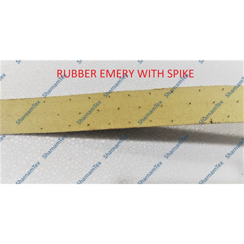 Rubber Emery Roll - 100m Length, 50mm & 100mm Width, 2 & 2.5mm Thickness - Versatile Pyramid, Round, Square Needle Types For Weaving Machines