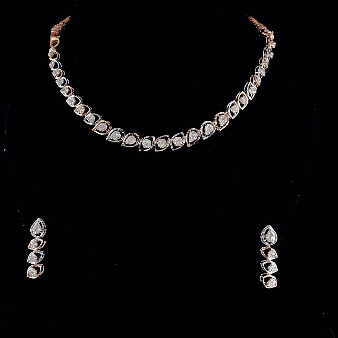 Diamond Necklace Set - Diamond Clarity: Si1