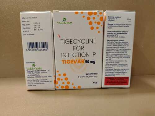 Tigecycline Injection - Liquid Formulation, Dosage as Per Prescription | Storage: Keep in Cool and Dry Place, Administer as Directed by Physician