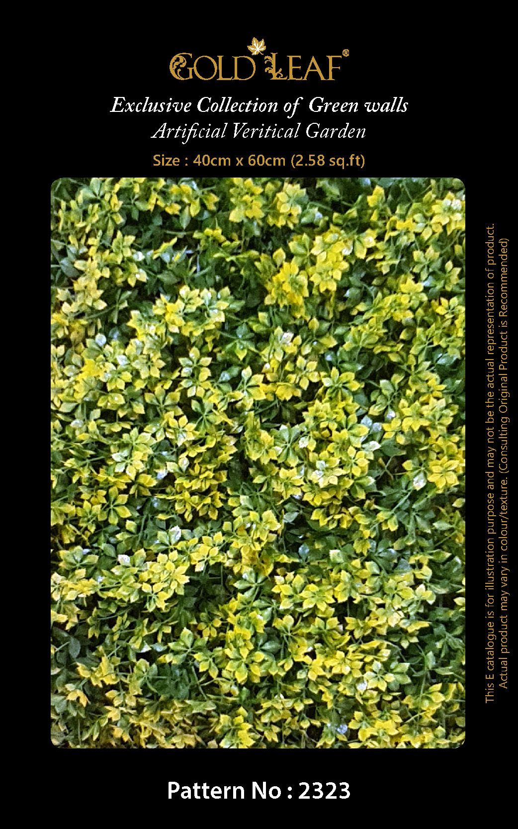 Artificial Vertical Gardens - Feature: Washable