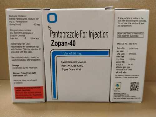 Pantoprazole Injection - Liquid Formulation , Dosage as per Prescription and Physician Guidelines, Store in Cool and Dry Place