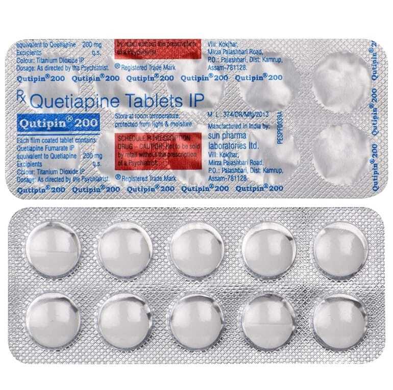 Qutipin 200 Tablets Ingredients: Quetiapine