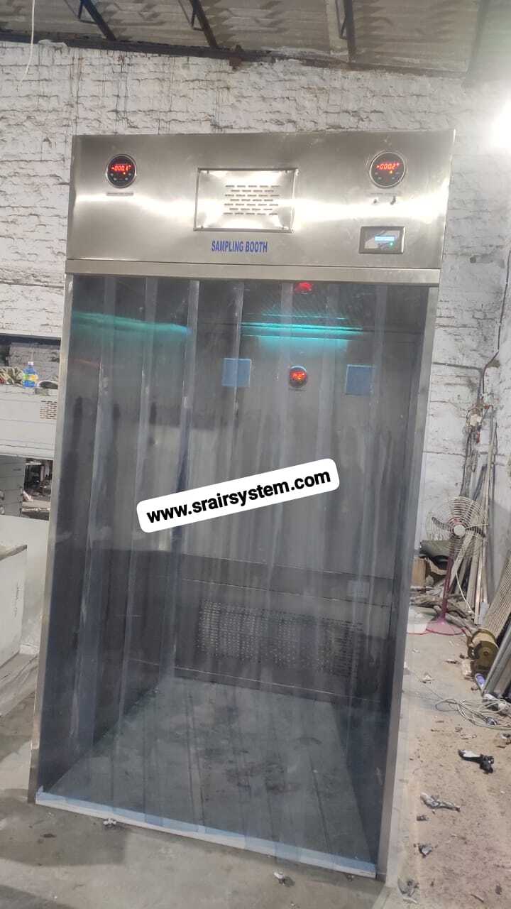 Reverse Laminar Air Flow Unit - 304 Stainless Steel, 910w X 610d X 1830h Mm, Silver Color | 99.999% Filtration Efficiency, Hepa Filter, Led Lighting