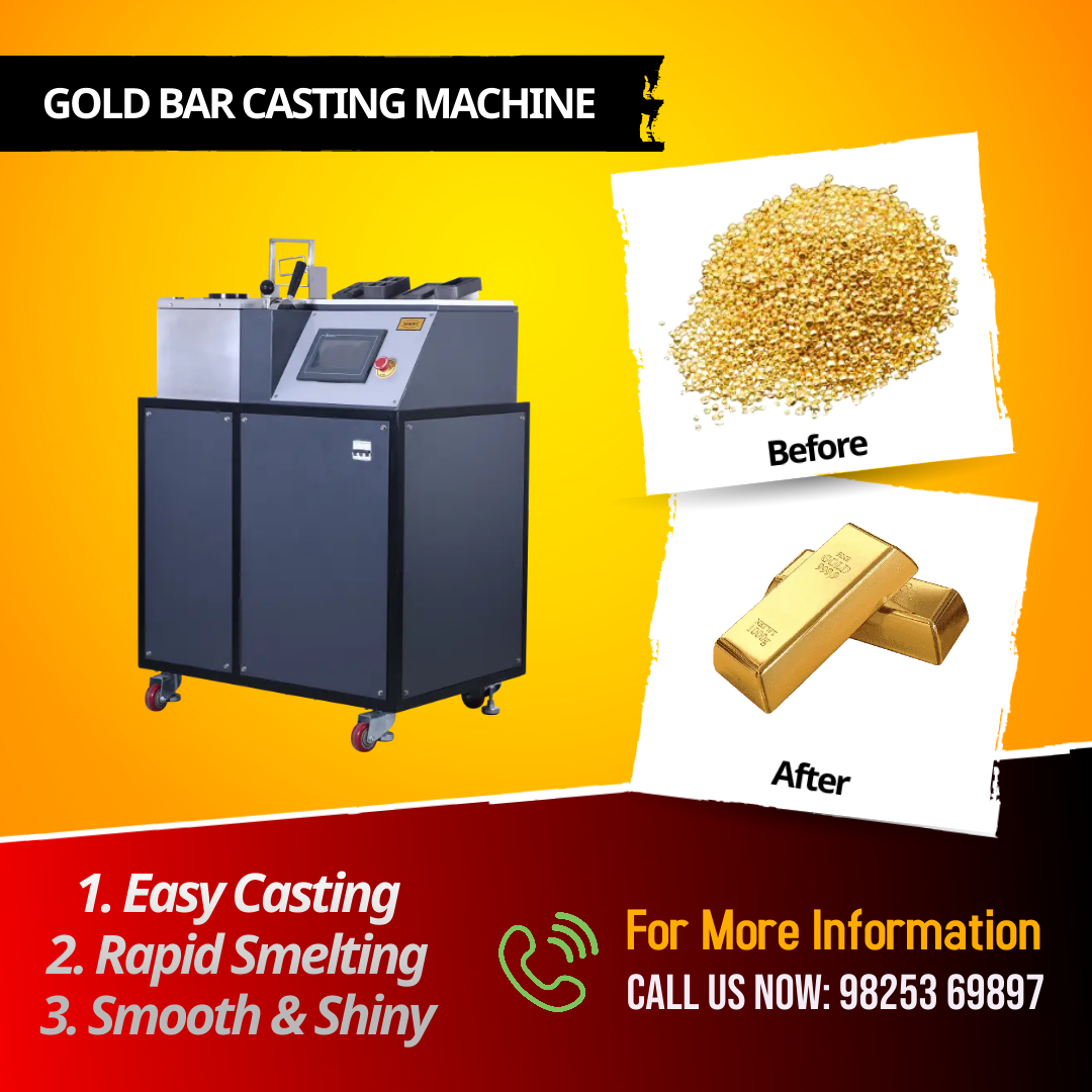 Gray 1 Kg Bar Vacuum Casting Making Machine