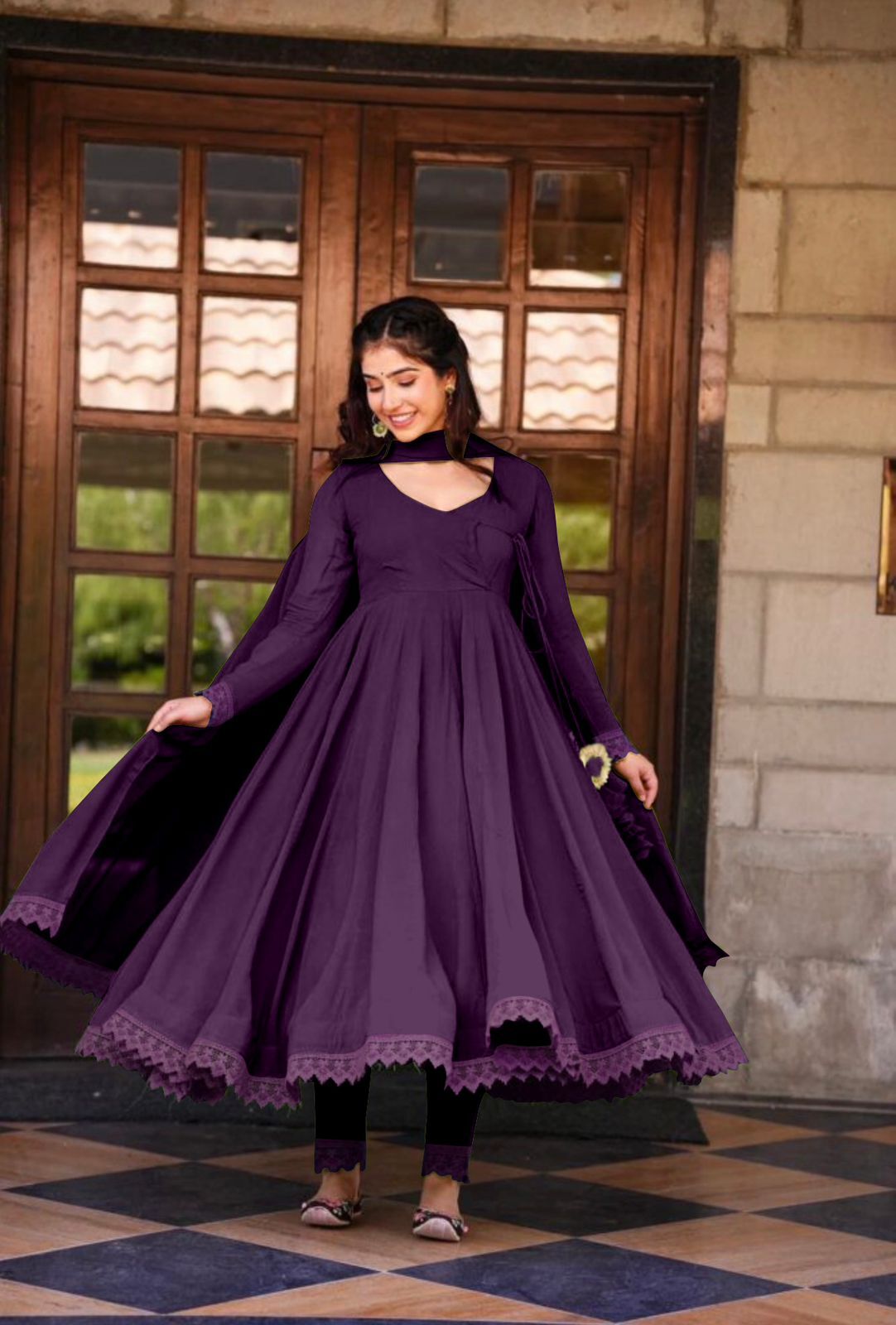 Georgette Gown - Elegant Flowing Fabric | Perfect For Formal Events, Timeless Design, Comfortable Fit