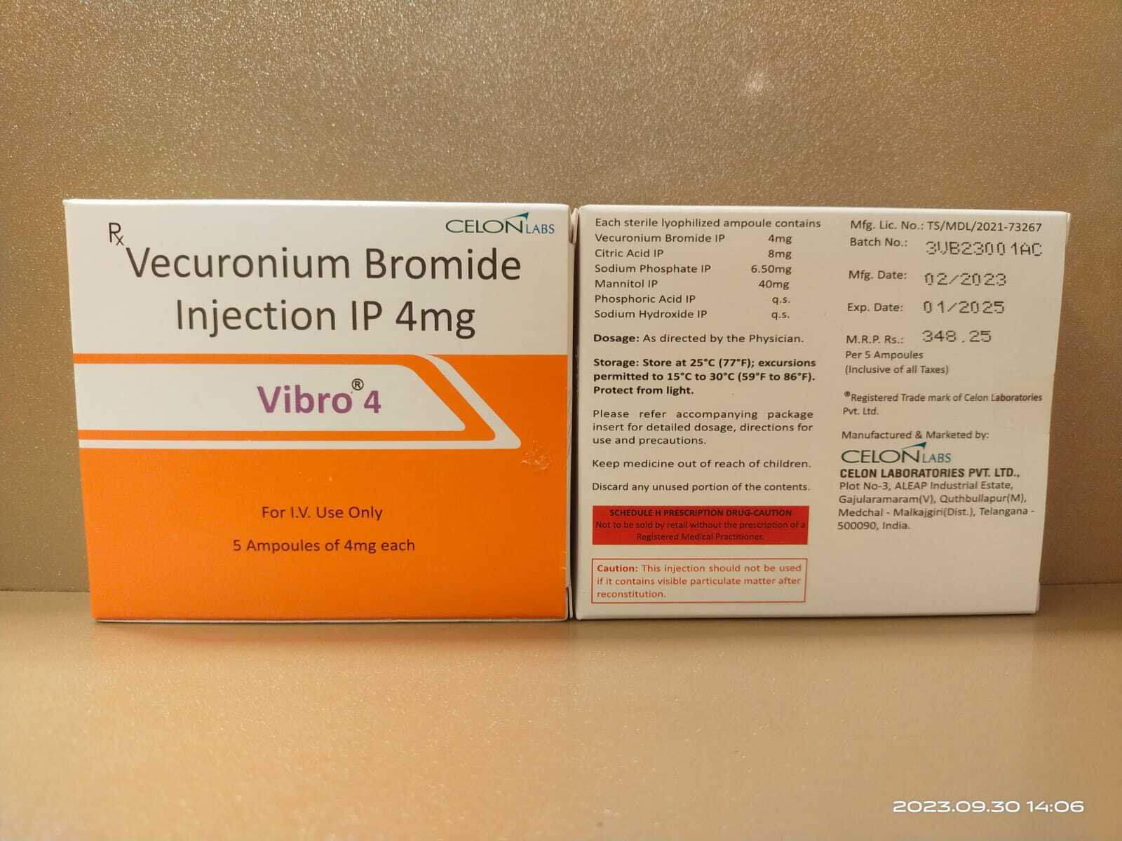 Vecuronium Bromide( - Drug Type: Injection