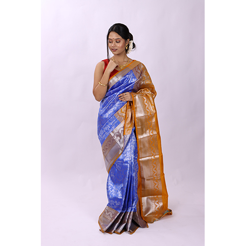 Silk Royal Blue Kanjivaram Saree